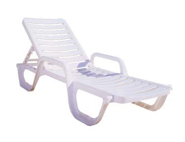 Grosfillex Bahia Resin Chaise - 44031004 (6 pack)
