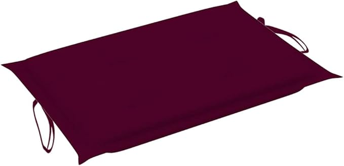 Sunlounger Wine red Cushion, Natural Wood Poolside Chair Garden Sun Lounger for Pool Poolside - Photo 9