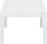 Outdoor Garden Coffee Table, Rectangular Plastic Patio Side Table - Photo 3