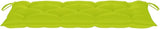 Bright Green Folding Garden Bench with Waterproof Cushion, Natural Bamboo Fiber and 100% Polyester - Photo 6