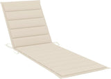 Outdoor Sun Lounger with Cushion, Adjustable Backrest & Wheels - Photo 6
