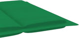Patio Sunlounger Green Cushion, Acacia Wood Poolside Chair Outdoor Recliner for Poolside Yard - Photo 8