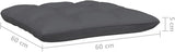 Patio Middle Sofa with Cushions Black Solid Pinewood Outdoor Chairs Furniture Outdoor Patio Furniture Set Suitable for - Photo 7