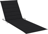2-Person Sun Lounger with Cushions, Solid Acacia Wood Outdoor Chaise Lounge, Adjustable Backrest & Wheels for Patio - Photo 5