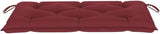 Traditional Teak Wood Patio Bench with Wine Red Cushion, Solid Teak Frame and Polyester Fabric for Outdoor Seating - Photo 8