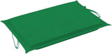 Patio Sunlounger Green Cushion, Acacia Wood Poolside Chair Outdoor Recliner for Poolside Yard - Photo 7