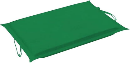Patio Sunlounger Green Cushion, Acacia Wood Poolside Chair Outdoor Recliner for Poolside Yard