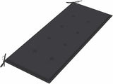 Garden Bench Deck Bench Patio Bench with Cushion 47.2" Solid Acacia Wood - Photo 6