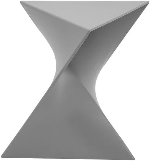 LeisureMod 15.75" Triangular Side Table, Stackable Plastic Accent End Table for Indoor & Outdoor Use - Photo 4