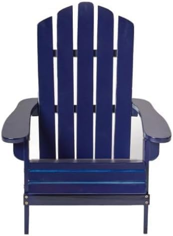 Generic Little Ones Bright Blue Wood Adirondack Chair 20 L 23 W 23 H Painted Solid Wood - for Small Ones