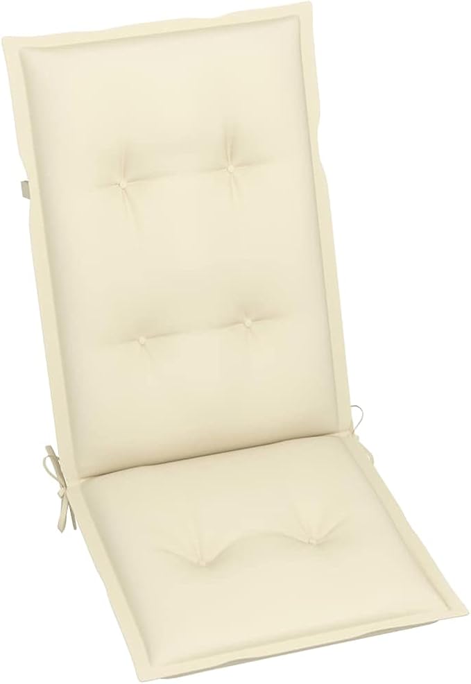 Outdoor Rocking Chair with Cream Cushions, Solid Acacia Wood Vintage Rocker, Gray Wash Finish Patio Furniture for Porch - Photo 7