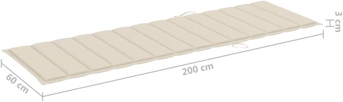 2-Person Patio Sun Lounger with Cushions Solid Wood Acacia Adjustable Backrest and Footrest for Outdoor Relaxation and - Photo 7