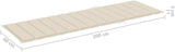 2-Person Patio Sun Lounger with Cushions Solid Wood Acacia Adjustable Backrest and Footrest for Outdoor Relaxation and - Photo 7