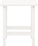 Patio Adirondack Chair with Table Solid Fir Wood White Garden Furniture - Photo 9