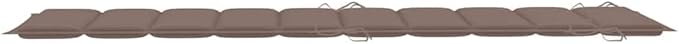 Sun Lounger Taupe Solid Acacia Wood Standard Foldable Outdoor Chaise Lounge Chaise Lounge for Outside Poolside - Photo 9