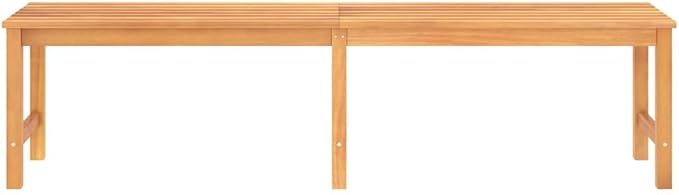 Garden Bench Warm Teak Solid Teak Wood 70.9 in Length Durable Garden Seating Patio Furniture