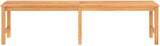 Garden Bench Warm Teak Solid Teak Wood 70.9 in Length Durable Garden Seating Patio Furniture - Photo 5