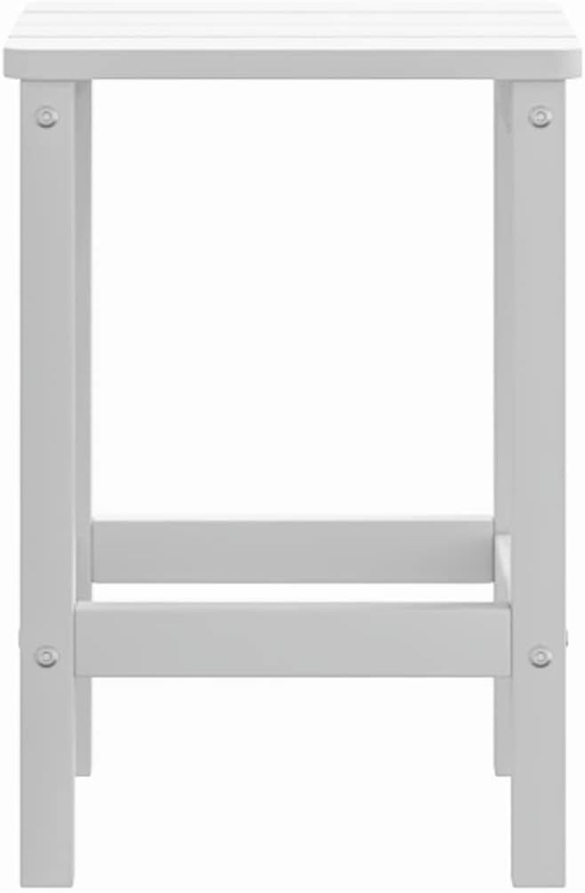 Outdoor Adirondack Side Table, 15x15x18 Inch Square HDPE End Table - Photo 5