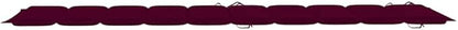 Sun Lounger Natural Wood, Wine Red Solid Acacia Wood, Polyester Patio Chaise Lounge Garden Sun Lounger for Yard Poolside