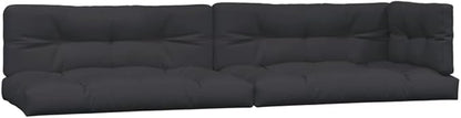 vidaXL 3 Piece Garden Pallet Sofa Set and Cushions Acacia Wood, Garden Table and Chair Set, Balcony Furniture Set