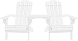 White Solid Fir Wood Ergonomic Garden Chair, Comfortable Outdoor Patio Furniture for Relaxing - Photo 3