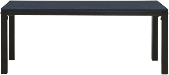 Black Steel Garden Bench Rectangular Vintage Style Outdoor Furniture for Patio Balcony Yard, 43.3 Inch Durable Metal Seating Bench for 3 Adults