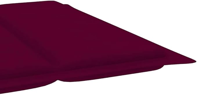 Sunlounger Wine red Cushion, Natural Wood Poolside Chair Garden Sun Lounger for Pool Poolside - Photo 8