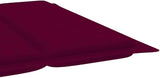 Sunlounger Wine red Cushion, Natural Wood Poolside Chair Garden Sun Lounger for Pool Poolside - Photo 8