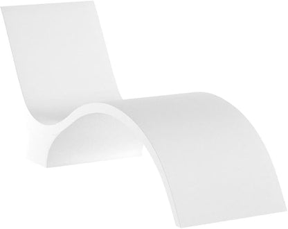 Ledge Lounger - Signature Chaise Deep - Inside Pool & Sun Shelf Lounge Chair - Designed for Deep Shelves 10”-15” - Compatible with All Pool Types - Poolside & Sun Deck Tanning - Set of 2 - White