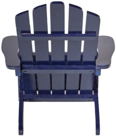 Generic Little Ones Bright Blue Wood Adirondack Chair 20 L 23 W 23 H Painted Solid Wood - for Small Ones