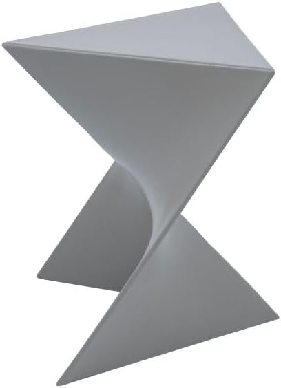 LeisureMod 15.75" Triangular Side Table, Stackable Plastic Accent End Table for Indoor & Outdoor Use - Photo 5