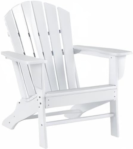 WestinTrends Dylan Outdoor Adirondack Chair (Set of 2), White