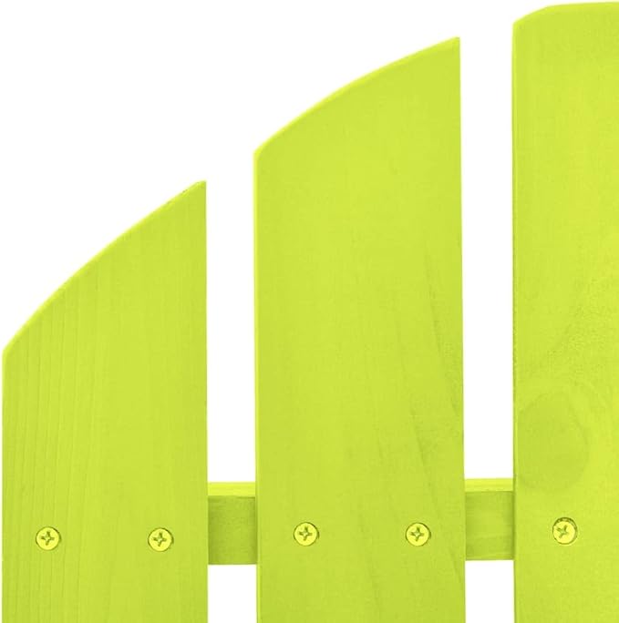 Patio Adirondack Rocking Chair Solid Fir Wood Green, Patio Dining Chairs, Bar Stools - Photo 6