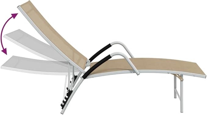 Sun Lounger Hammock Chair,Lounge Chair,Patio Lounge Chairs,Christopher Knight Outdoor Furniture,Outdoor Chaise Lounge,Outdoor Lounge Chairs Set of 2,Textilene and Aluminum Cream