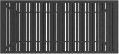 Patio Table Anthracite 74.8"x31.5"x28.3" Steel,Industrial Style Slatted Patio Table Sturdy and Stable for Your Outdoor Living Space Outdoor Table