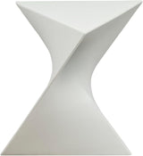 LeisureMod 15.75" Triangular Side Table, Stackable Plastic Accent End Table for Indoor & Outdoor Use - Photo 4