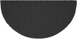Black Poly Rattan Garden Table with Powder-Coated Steel Frame 39.4x19.7 Inches - Photo 7