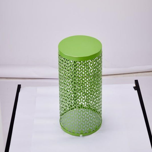 Outdoor Side Table Set of 3, Nesting Coffee End Tables Indoor, Lightweight Patio Furniture for Balcony, Garden,Coffee Table for Indoor, Plant Stand Outdoor,12", 14", 16" H (Dark Green)