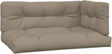 Patio Sofa Set Taupe Solid Acacia Wood Medium Modular Garden Seating Outdoor Couch for Patio Lawn - Photo 6
