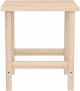 Natural Wood Adirondack Chair Set with Table - Photo 4