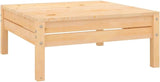 3-Piece Patio Lounge Set Solid Pine Wood Outdoor Furniture Set with Table - Photo 9