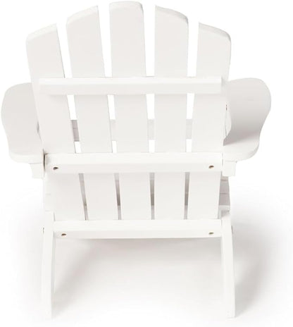 White Small Mini Adirondack Chair 20 L 23 W Painted Solid Wood Little Ones