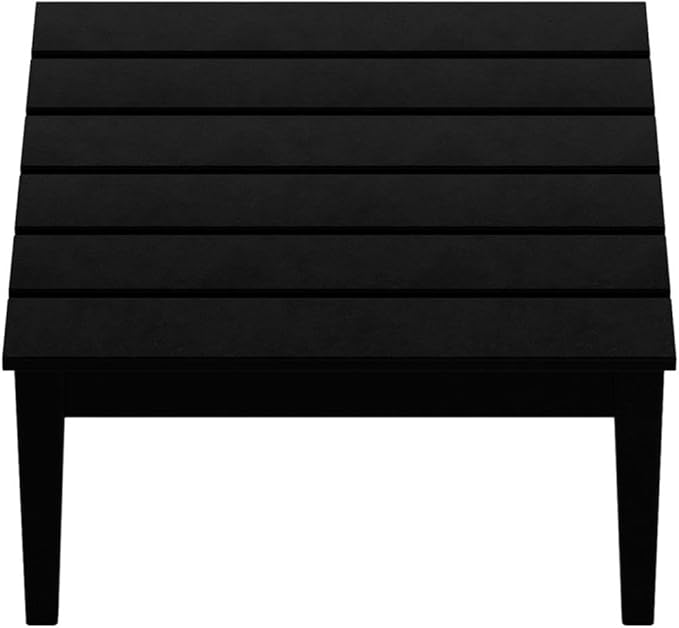 Costaelm Outdoor Side Tables for Patio, Small Patio Conversation Table Weather Resistant Coffee Table, Small Square Table Outdoor End Tables for Porch, Balcony, Poolside, Deck, Black