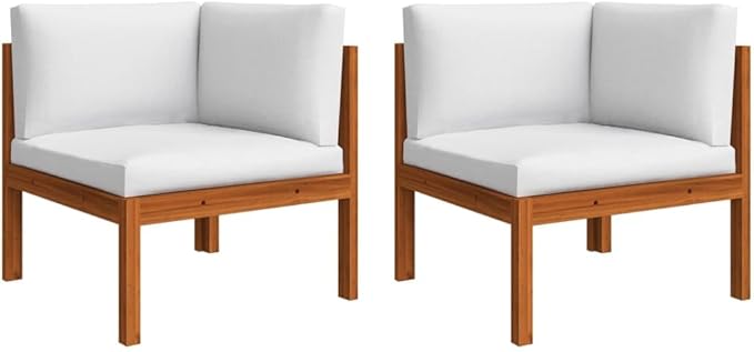 6-Piece Acacia Wood Garden Lounge Set with Cushions, Durable Outdoor Patio Furniture for Relaxation and Entertaining - Photo 5