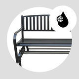 Four Seasons Courtyard Outdoor Patio Bench Glider Backyard Garden, Front Porch - Photo 8