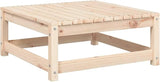 Rustic Anthracite Solid Pine Wood Modular Footstool for Patio and Garden with Weather-Resistant Cushion - Photo 5