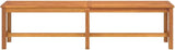 Brown Solid Acacia Wood Garden Bench 70.9 x 13.8 x 17.7 Inches Rustic Outdoor Patio Seating for Three Adults with Oiled - Photo 4