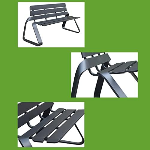 Outdoor Metal Garden Bench - Cast Iron Leisure Seat for Terrace, Park & Beach - Stylish Home Decor - Durable Outdoor Furniture for Relaxation & Enjoyment