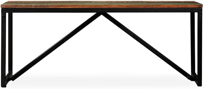 Bench,Entryway Bench,Bedroom Bench,Dining Bench,Window Bench,Indoor Bench,Backyard Bench, for Patio, Backyard, Garden, Hallway and Dining Room,Solid Reclaimed Wood 43.3"x13.8"x17.7"