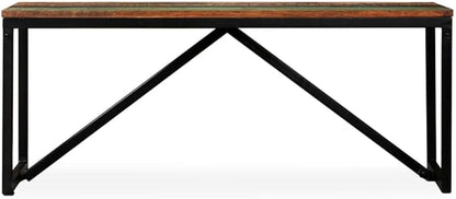 Bench,Entryway Bench,Bedroom Bench,Dining Bench,Window Bench,Indoor Bench,Backyard Bench, for Patio, Backyard, Garden, Hallway and Dining Room,Solid Reclaimed Wood 43.3"x13.8"x17.7"